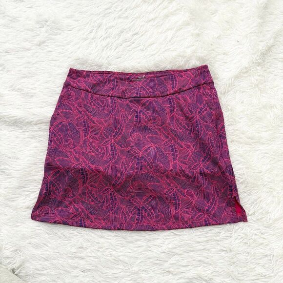 Women Vineyards Vines Linear Tropic Golf Skort Pink and Purple Extra Small - Picture 2 of 8